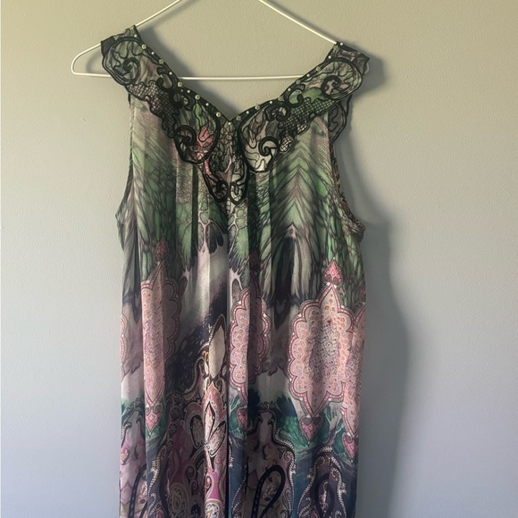 Sienna Rose sheer tunic tank Size Medium multicolor. - Picture 5 of 9